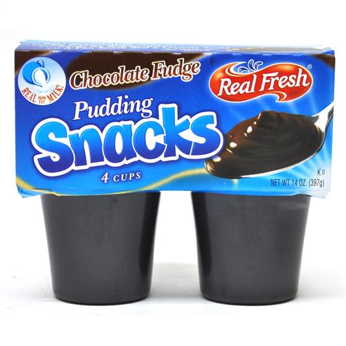 Wholesale Rea Fresh Chocolate Fudge Pudding Snack Cups 4 pk