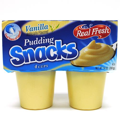 Wholesale Real Fresh Vanilla Pudding 4 pk