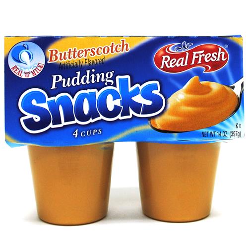 Wholesale Real Fresh Butterscotch Pudding 4 pk