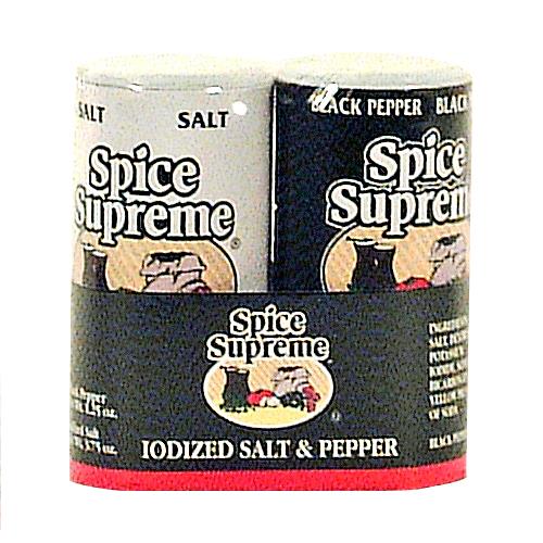 Wholesale Spice Supreme Salt/Pepper Duo 4oz