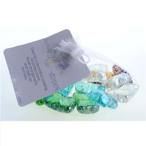 Wholesale Flowers & Butterflies Decorative Glass Stones GLW