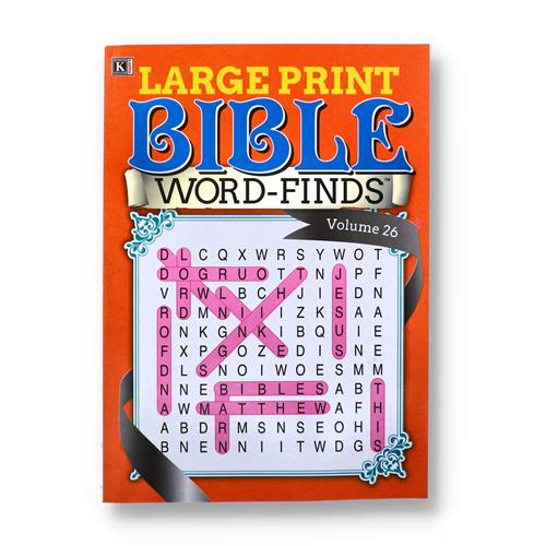 Wholesale LARGE PRINT BIBLE WORD FINDS FULL SIZE 2 TITLES