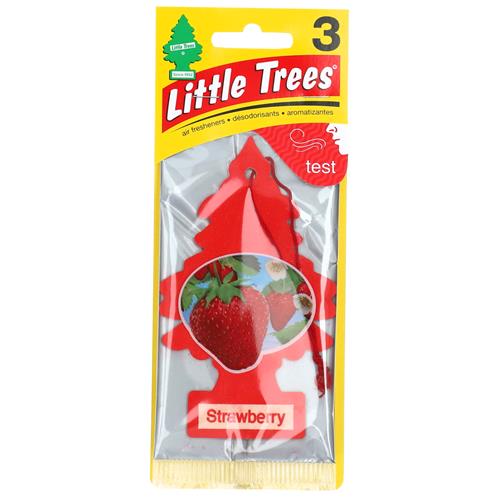 Wholesale Z3PK LITTLE TREES AIR FRESHENERS STRAWBERRY GLW