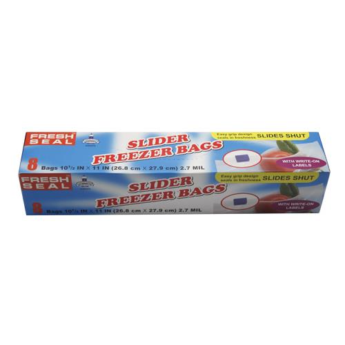 Wholesale 8ct Fresh Seal Slider Bags Gallon Freezer