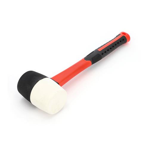 Wholesale 16OZ DOUBLE FACE FIBERGLASS SOFT MALLET WHITE & BLACK HEAD