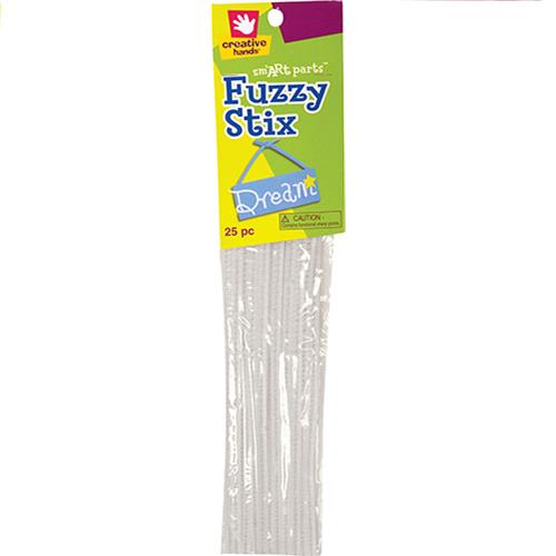 Wholesale Z25PK FUZZY PIPE CLEANER WHITE