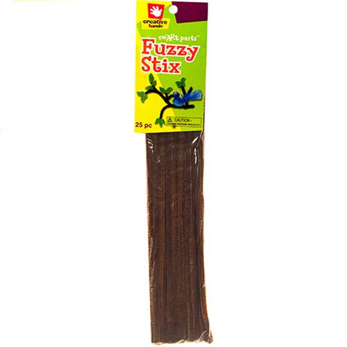 Wholesale z25pk FUZZY PIPE CLEANER BROWN