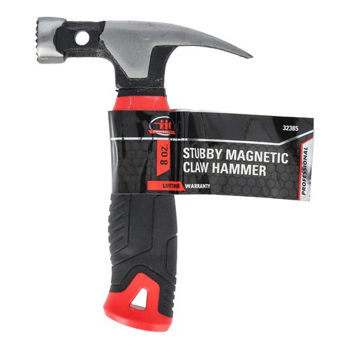 Wholesale 8OZ STUBBY FIBERLGASS CLAW HAMMER WITH MAGNET
