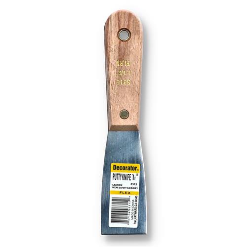 Wholesale 1-1/2" FLEXIBLE PUTTY KNIFE WOOD HANDLE