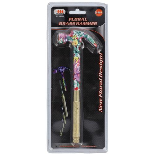 Wholesale 6 In 1 Floral Brass Hammer