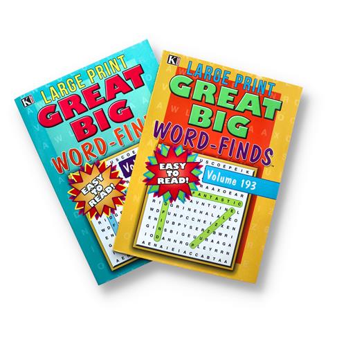 Wholesale GREAT BIG WORD FINDS LARGE PRINT 2 TITLES