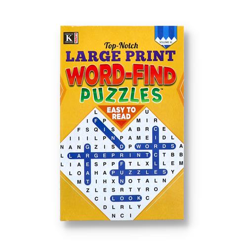 Wholesale TOP NOTCH LARGE PRINT WORD FIND PUZZLE DIGEST SIZE