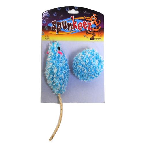 Wholesale Spunkeez Plush Mouse and Ball Cat Toy