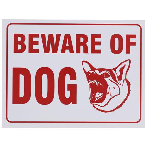 Wholesale 9" x 12" BEWARE OF DOG SIGN