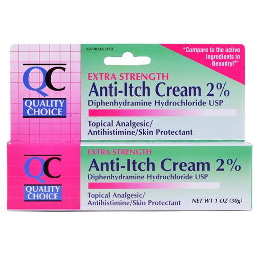 Wholesale Quality Choice Extra Anti-Itch Cream 2% (Benadryl - GLW