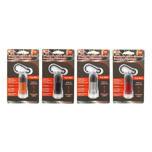 Wholesale Magnetic Quick Release Keyring Flashlight