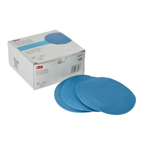 Wholesale 3M 50 PIECES HOOKIT ATTACHMENT BLUE ABRASIVE DESC 152MM 6IN/PO