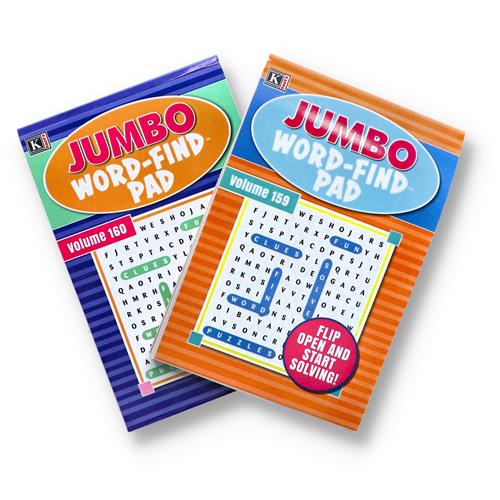 Wholesale JUMBO WORD-FIND FLIP PADS 2 TITLES