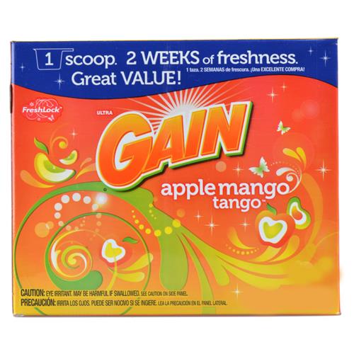 Wholesale Gain Powder Laundry Detergent Apple Mango Tango 63