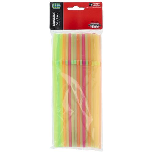 Wholesale Z50CT FLEX NEON DRINKING STRAWS GLW