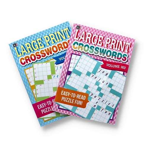 Wholesale LARGE PRINT CROSSWORDS PUZZLE BOOK 2 TITLES