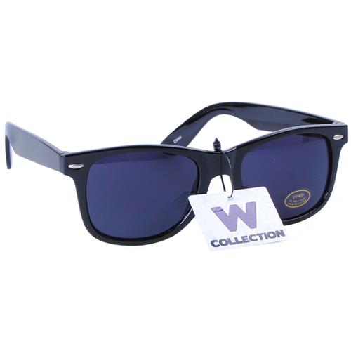 Wholesale Shiny Black Plastic Sunglasses Unisex GLW