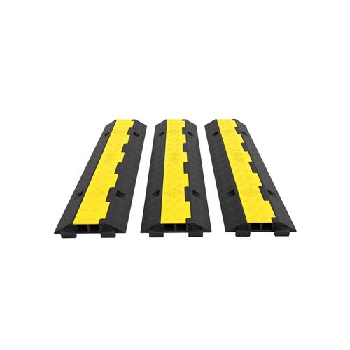 Wholesale VEVOR 3PK 2 CABLE RUBBER ELECTRICAL WIRE COVER RAMP Cord Protector Ramp 11000 lb