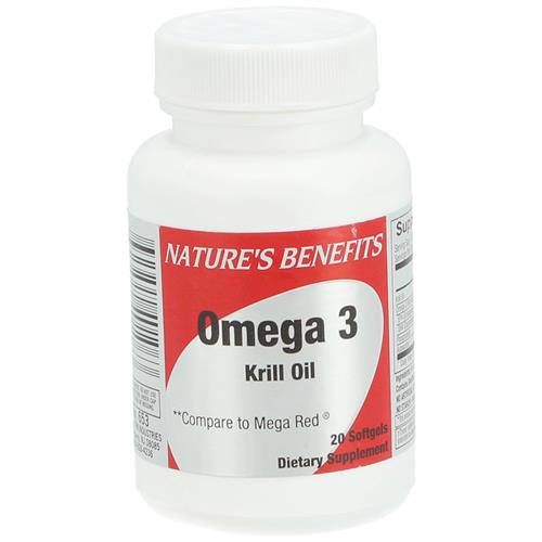 Wholesale NATURE'S BENEFITS OMEGA 3 KRILL OIL 20CT