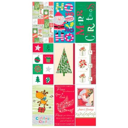 Wholesale Christmas Money Holder Cards 6 Count 9 Assorted