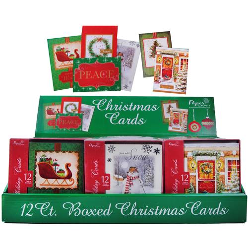 Wholesale Boxed Premium Christmas Cards 6 Assorted In a Coun