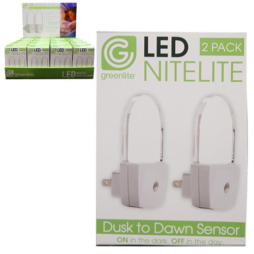 Wholesale 2PK LED NIGHT LIGHT DUSK TILL
