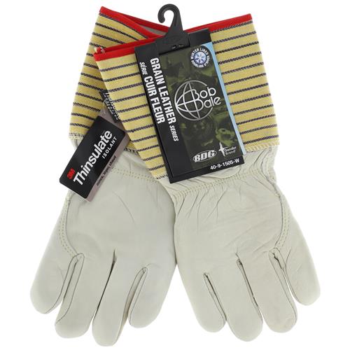 Wholesale FULL GRAIN THINSULATE LINED WORK GLOVE WITH 5'' SAFETY CUFF