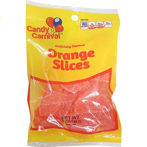 Wholesale Carnival Candy Orange Slices- Peggable