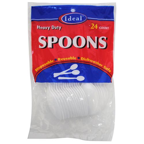Wholesale Med. Duty White Plastic Spoons