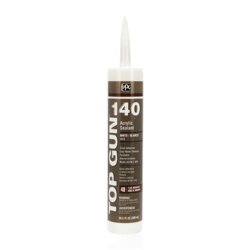 Wholesale PPG TOP GUN 140 ACRYLIUC SEALANT WHITE VOC<1.5% UPC:726890141387 12/10.1OZ