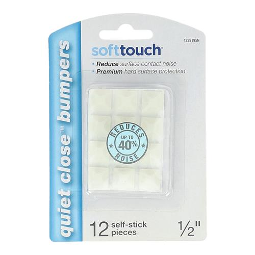 Wholesale SOFT TOUCH 12PK 1/2'' QUIET CLOSE BUMPERS SELF-ADHESIVE