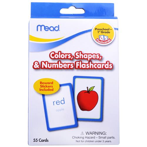Wholesale Mead Color, Shapes & Number Flashcards Pk - 1st Gr