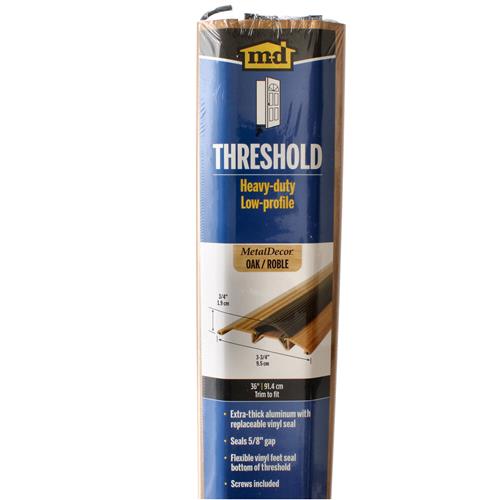 Wholesale MD 36x3-3/4'' LOW PROFILE THRESHOLD METAL DECOR OAK COLOR