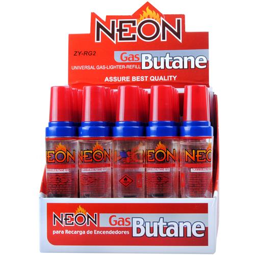 Wholesale Neon Gas Butane Universal Lighter Refill 18 ML C/D