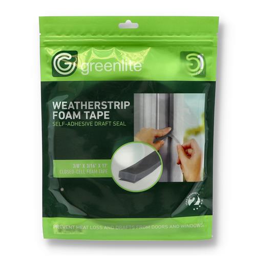 Wholesale WEATHERSTRIP FOAM TAPE 3/8x3/16x17''