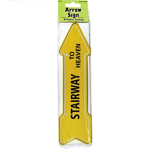 Wholesale "Stairway to Heaven" Arrow Sign Metal Magnet 2" X 7.75"