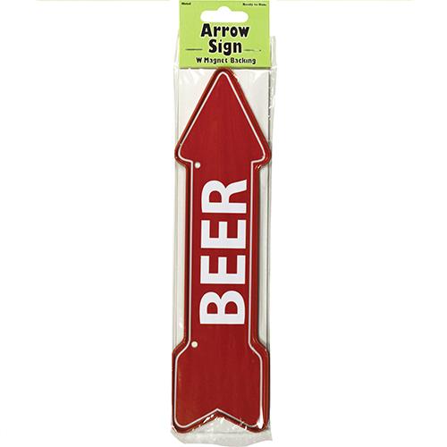 Wholesale "Beer" Arrow Sign Metal Magnet 2" X 7.75"
