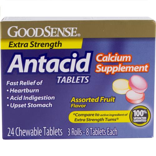 Wholesale Good Sense Extra Strength Calcium Antacid Tabs Fru GLW