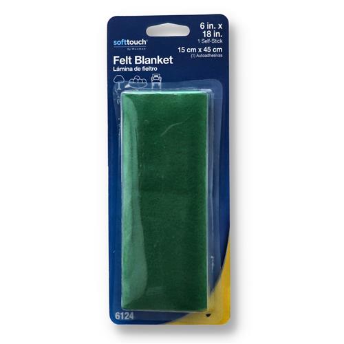 Wholesale 6x18'' GREEN FELT BLANKET SELF-STICK