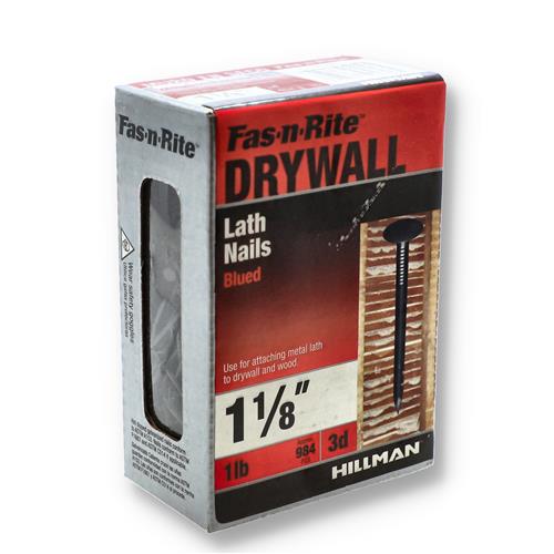 Wholesale FAS-N-TITE 1LB DRYWALL LATH NAILS 3D 1-1/8''