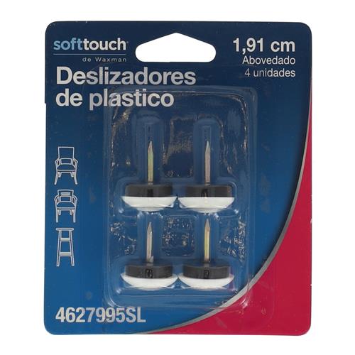 Wholesale 4PC 3/4'' ROUND DOMED NAIL-ON GLIDES SPANISH ONLY LABEL