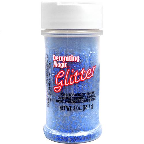 Wholesale Blue Glitter Shaker Bottle 2 oz