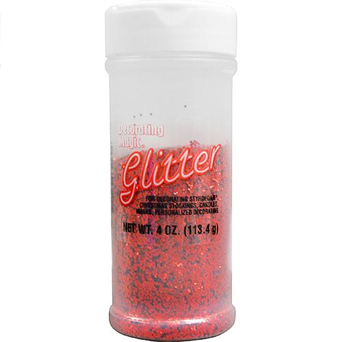 Wholesale Red Glitter Shaker Bottle 4 oz