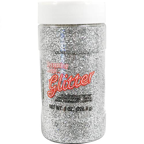 Wholesale Silver Glitter Shaker Bottle 8 oz