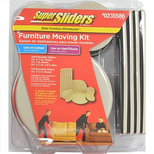 Wholesale Z16PC SUPER SLIDERS FURNITURE MOVING KIT GLW